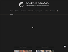 Tablet Screenshot of galerieagama.com